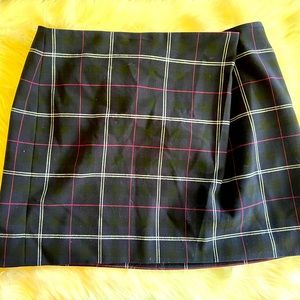 Banana Republic Plaid Wrap Skirt Size 12